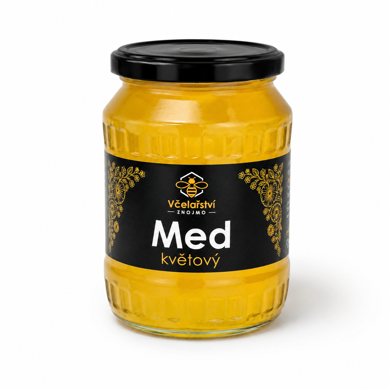 Sklenice květového medu ze Znojma o hmotnosti 950 g